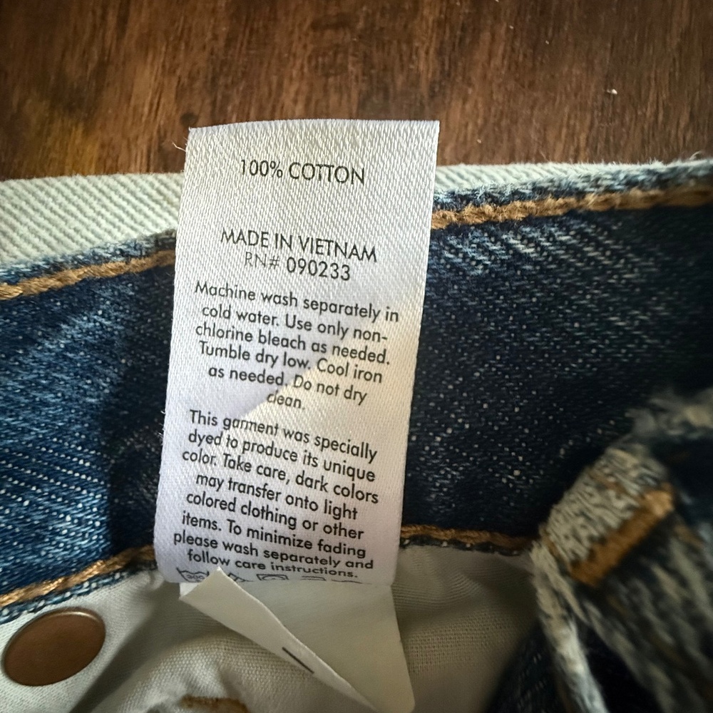 PacSun Two-Tone High Rise Straight Leg Jeans Size 25 NWT - Picture 9 of 9